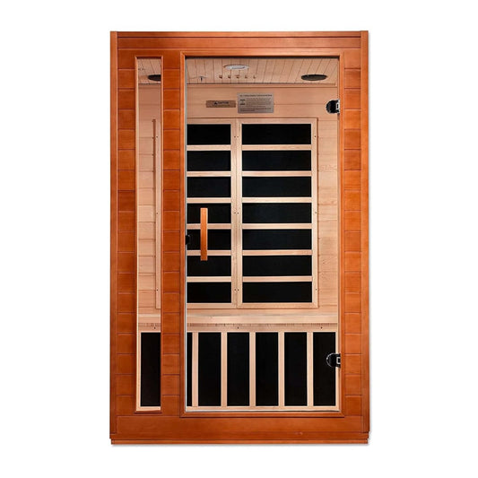Golden Designs Ultra Low EMF 2 - Person Dynamic "Cordoba Elite" FAR Infrared Sauna with Hemlock Wood | Model: DYN - 6203 - 01 Elite - DYN - 6203 - 01 ELITE