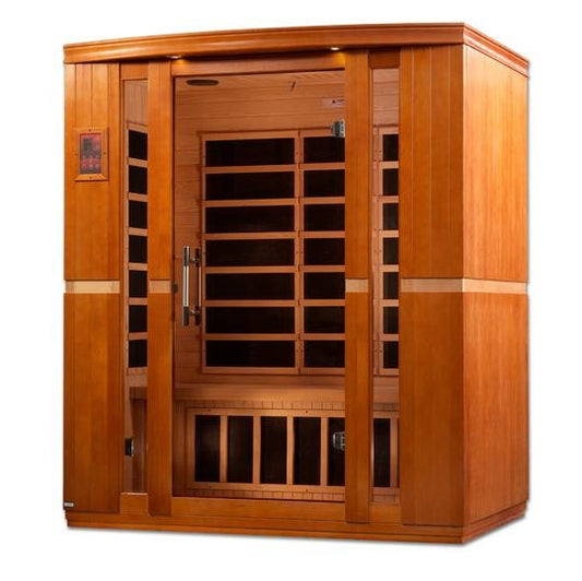 Golden Design Low EMF 3-Person Dynamic "Bellagio" Infrared Sauna with Hemlock Wood | Model: DYN-6306-02 - DYN-6306-02