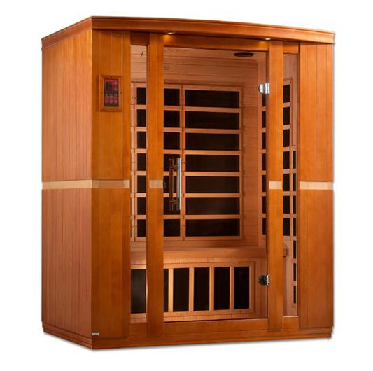 Golden Design Low EMF 3-Person Dynamic "Bellagio" Infrared Sauna with Hemlock Wood | Model: DYN-6306-02 - DYN-6306-02