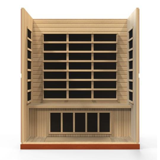 Golden Design Low EMF 4-Person Dynamic "Bergamo" Infrared Sauna with Hemlock Wood | Model: DYN-6440-01 - DYN-6440-01