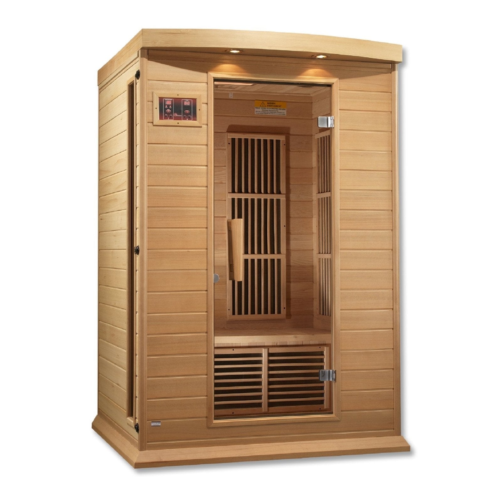 Golden Design Low EMF 2-Person Maxxus FAR Infrared Sauna with Hemlock Wood | Model: MX-K206-01 - MX-K206-01