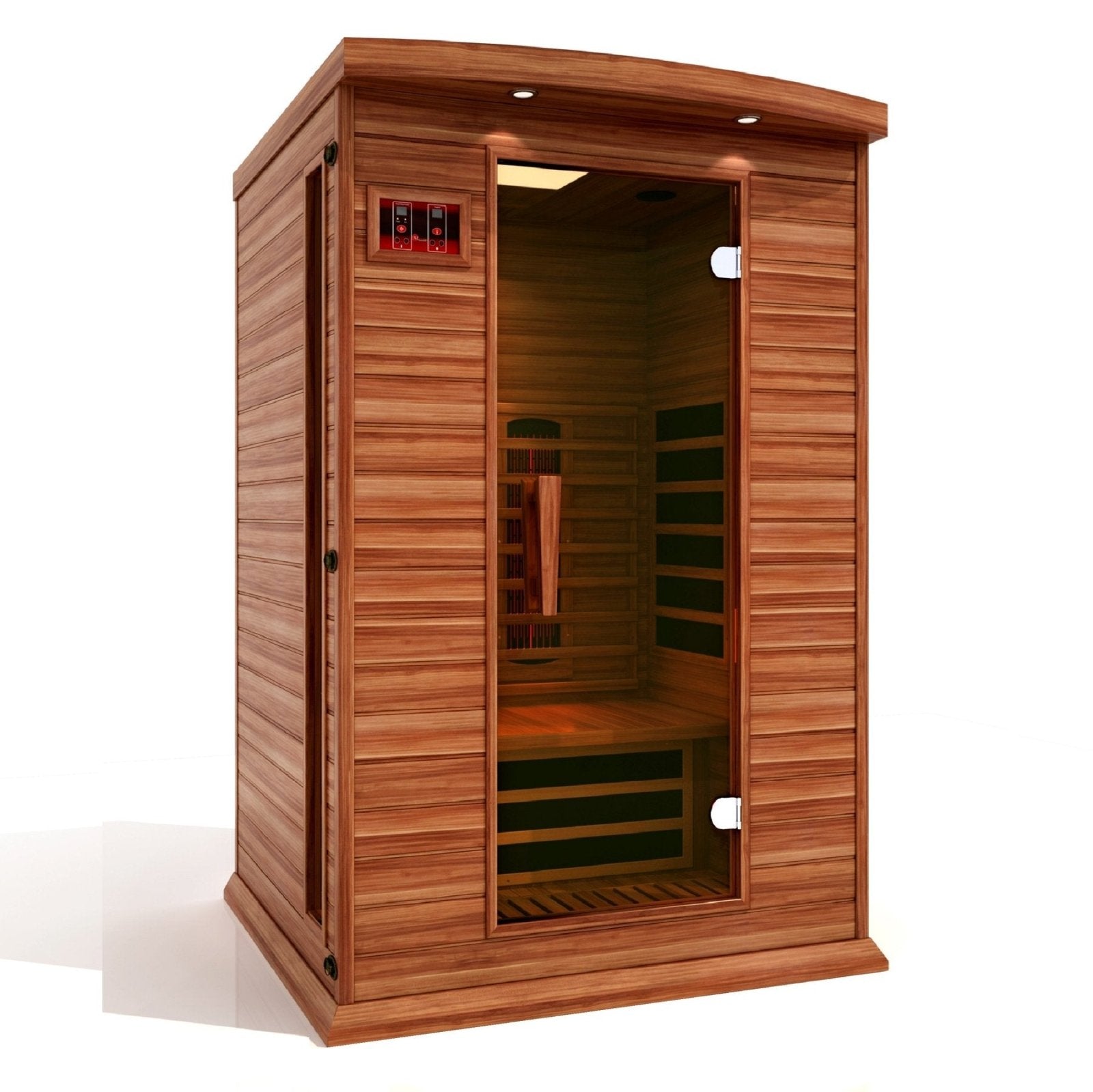 Golden Designs Near Zero EMF 2-Person Maxxus Full Spectrum FAR Infrared  Sauna with Red Cedar Wood | Model: MX-M206-01-FS CED