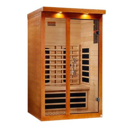 ***New 2026 Model*** Dynamic "Llumeneres" 2 Person Full Spectrum Nero Zero EMF FAR IR Sauna (DYN-6215-03 FS)