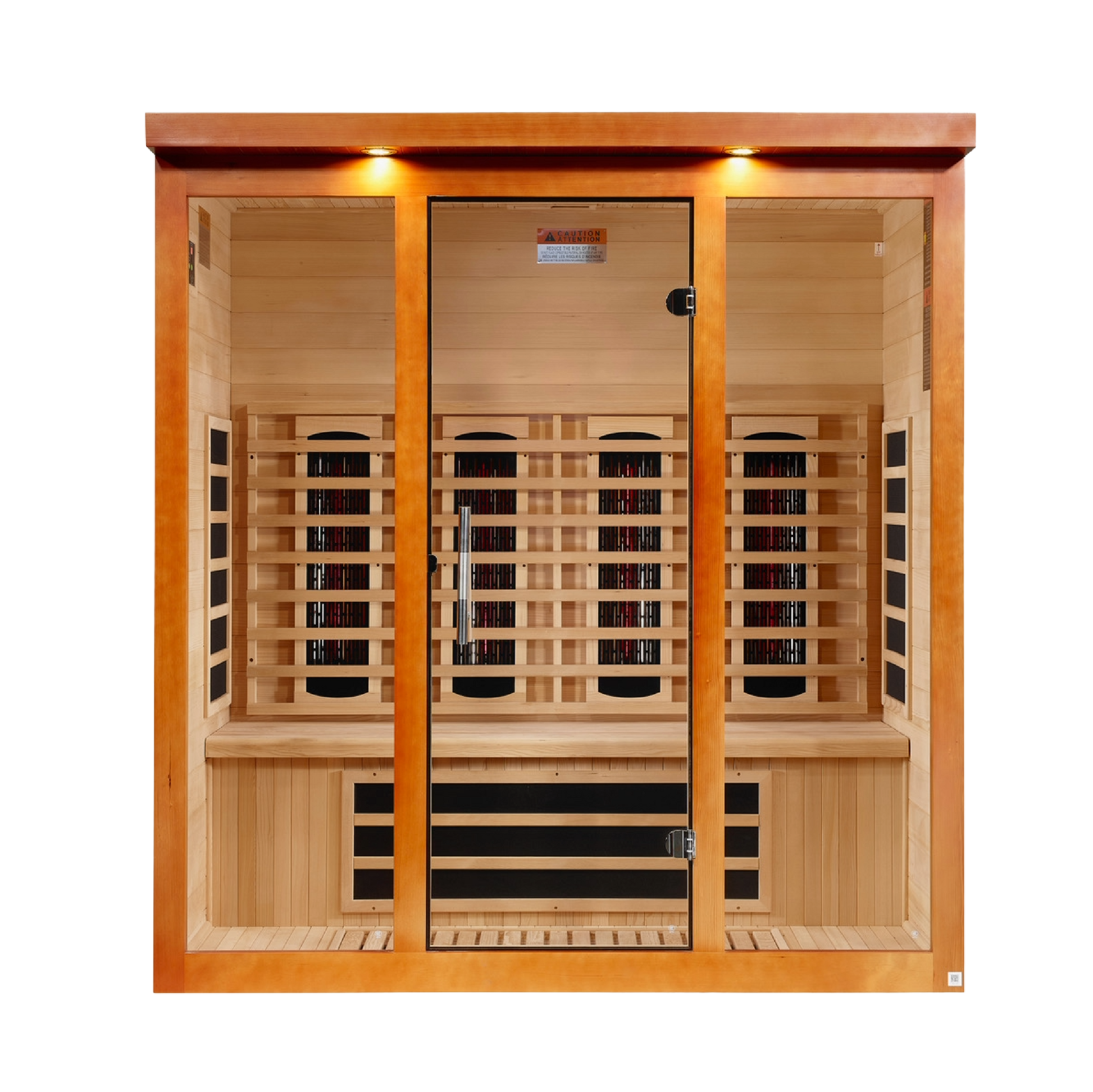 ***New 2026 Model*** Dynamic Vila Grande 4 Person Full Spectrum Nero Zero EMF FAR IR Sauna (DYN-6415-03 FS)