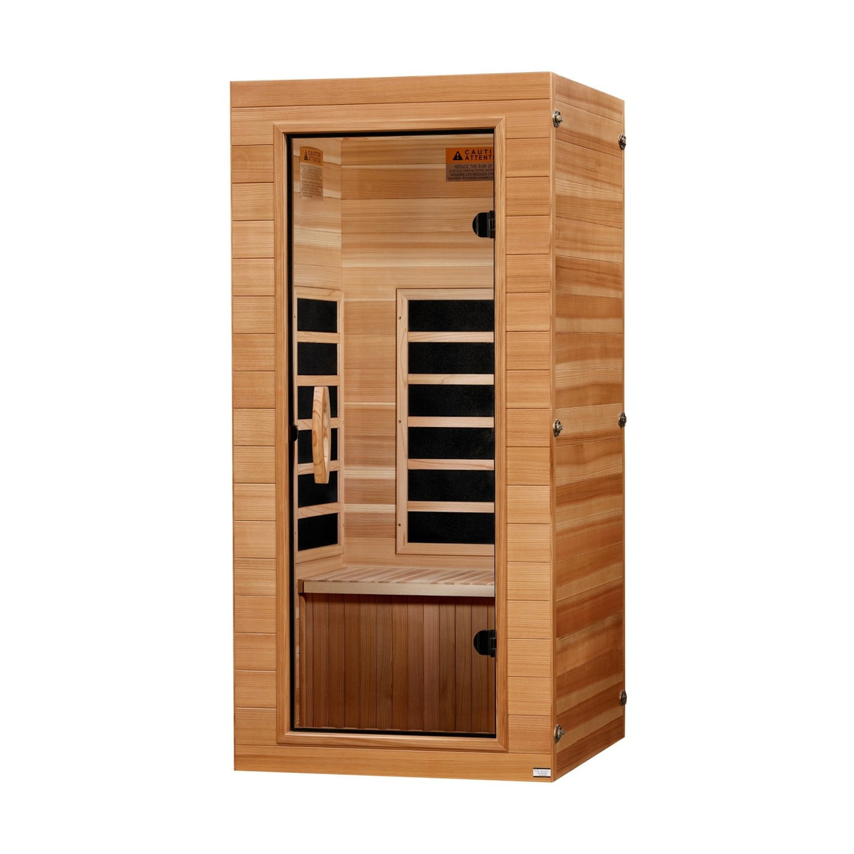Golden Design Dynamic 1 Person (Compact) Ultra Low EMF FAR Infrared Sauna DYN-1201-01 Elite - DYN-1201-01
