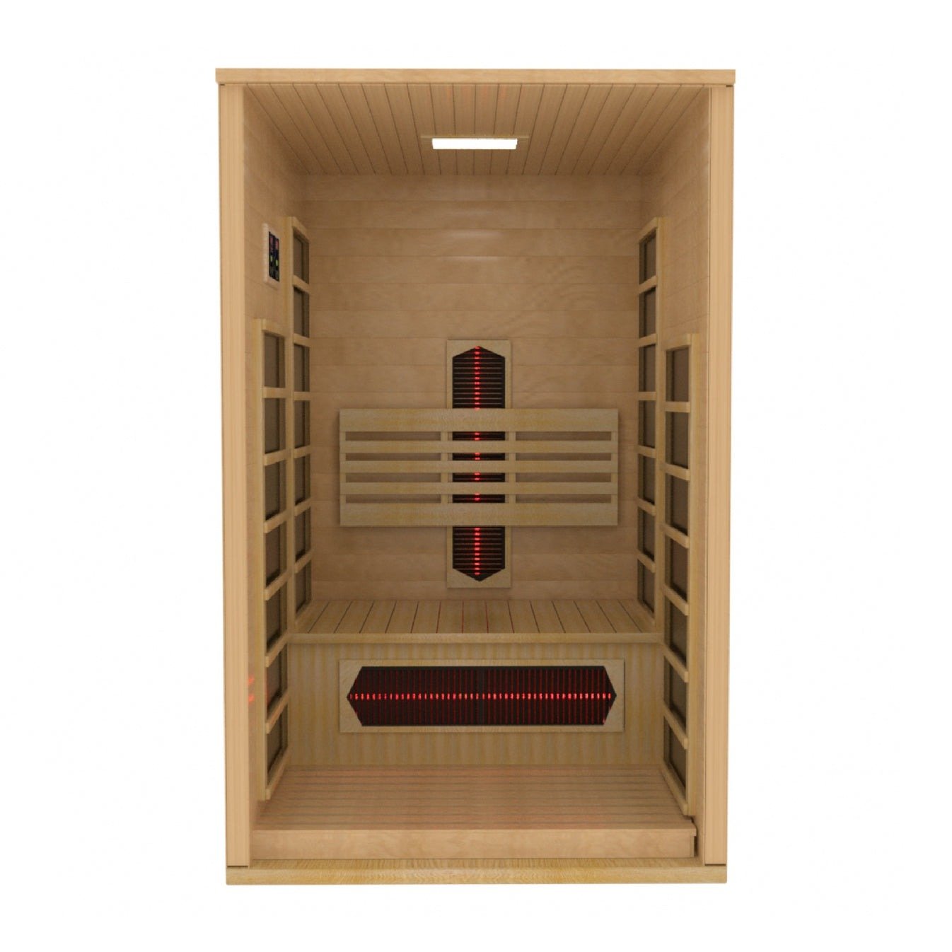 Golden Designs Dynamic "Gracia" Full Spectrum Infrared Sauna 1 - Person w/ Hemlock DYN - 6119 - 03 - FS - DYN-6119-03 FS