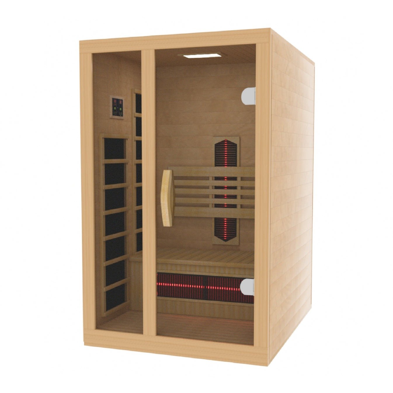 Golden Designs Dynamic "Gracia" Full Spectrum Infrared Sauna 1 - Person w/ Hemlock DYN - 6119 - 03 - FS - DYN-6119-03 FS