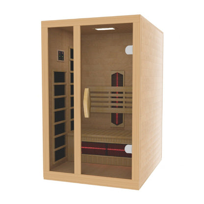 Golden Designs Dynamic "Gracia" Full Spectrum Infrared Sauna 1 - Person w/ Hemlock DYN - 6119 - 03 - FS - DYN-6119-03 FS