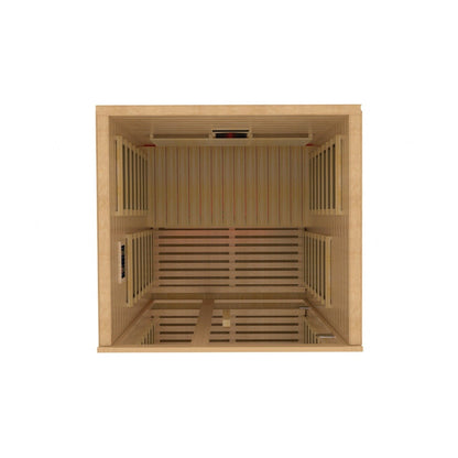 Golden Designs Dynamic "Gracia" Full Spectrum Infrared Sauna 1 - Person w/ Hemlock DYN - 6119 - 03 - FS - DYN-6119-03 FS