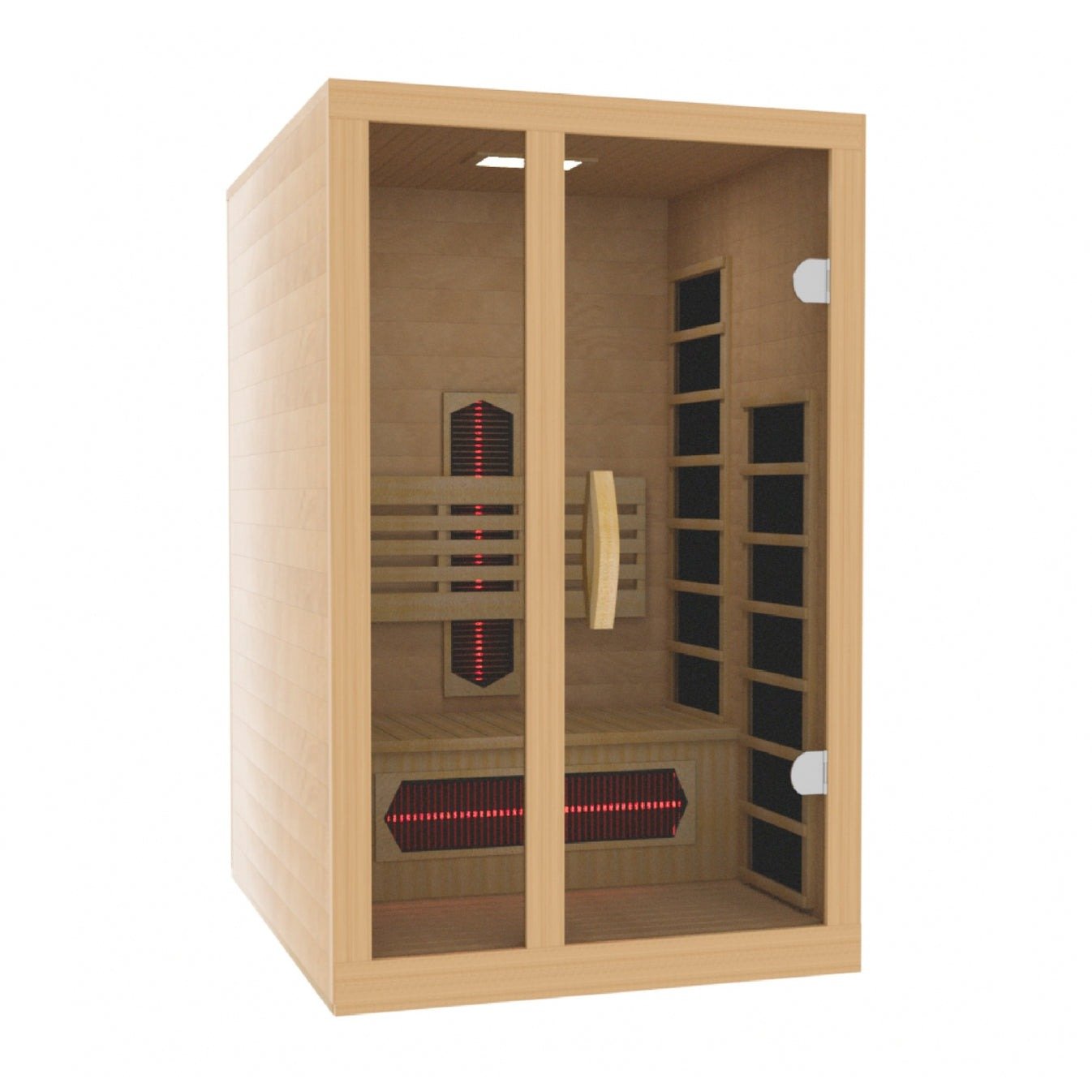 Golden Designs Dynamic "Gracia" Full Spectrum Infrared Sauna 1 - Person w/ Hemlock DYN - 6119 - 03 - FS - DYN-6119-03 FS