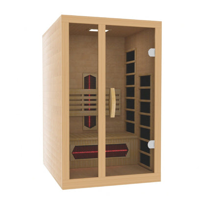 Golden Designs Dynamic "Gracia" Full Spectrum Infrared Sauna 1 - Person w/ Hemlock DYN - 6119 - 03 - FS - DYN-6119-03 FS