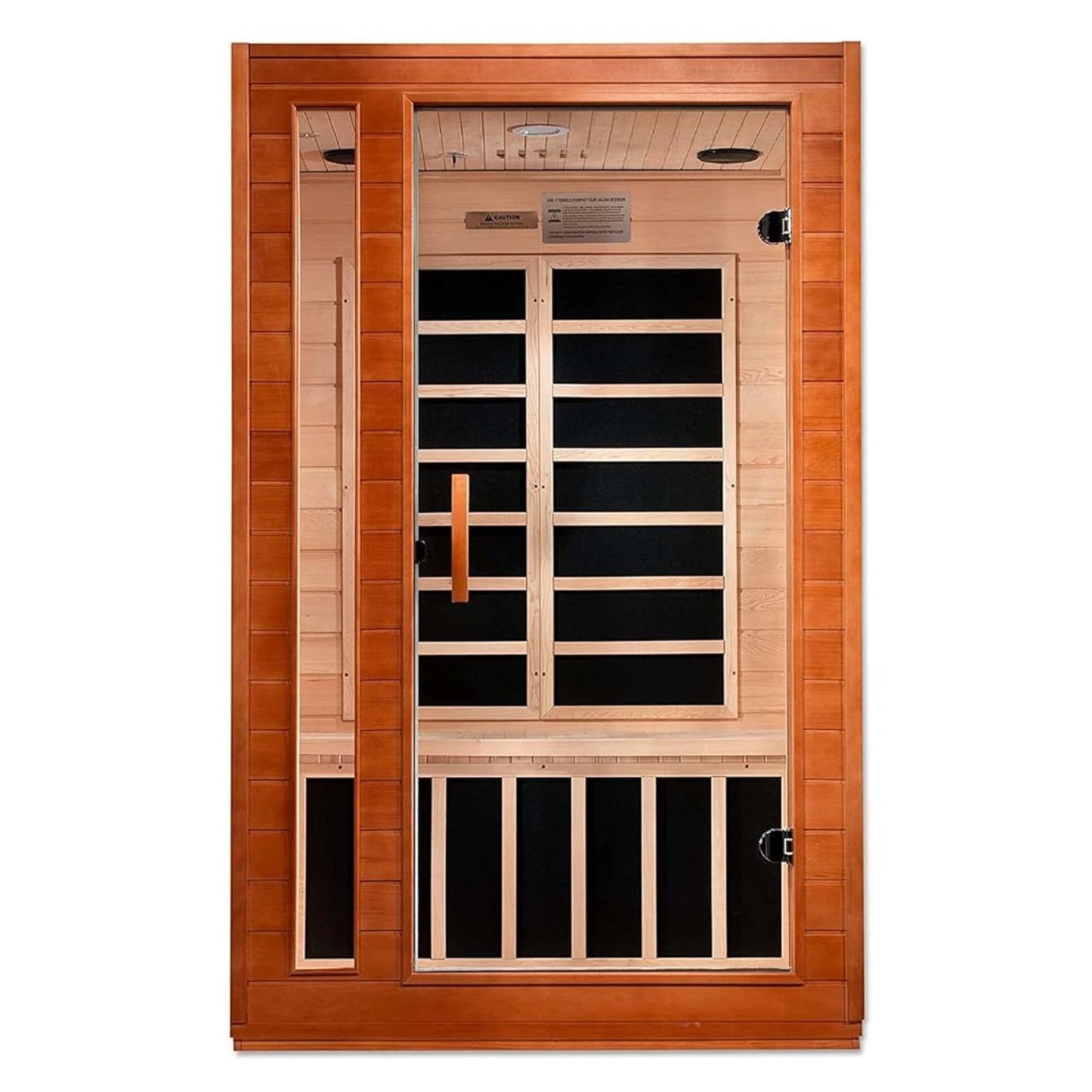 Golden Designs Low EMF 2 - Person Dynamic "Cordoba" FAR Infrared Sauna with Hemlock Wood | Model: DYN - 6203 - 01 || - DYN - 6203 - 01