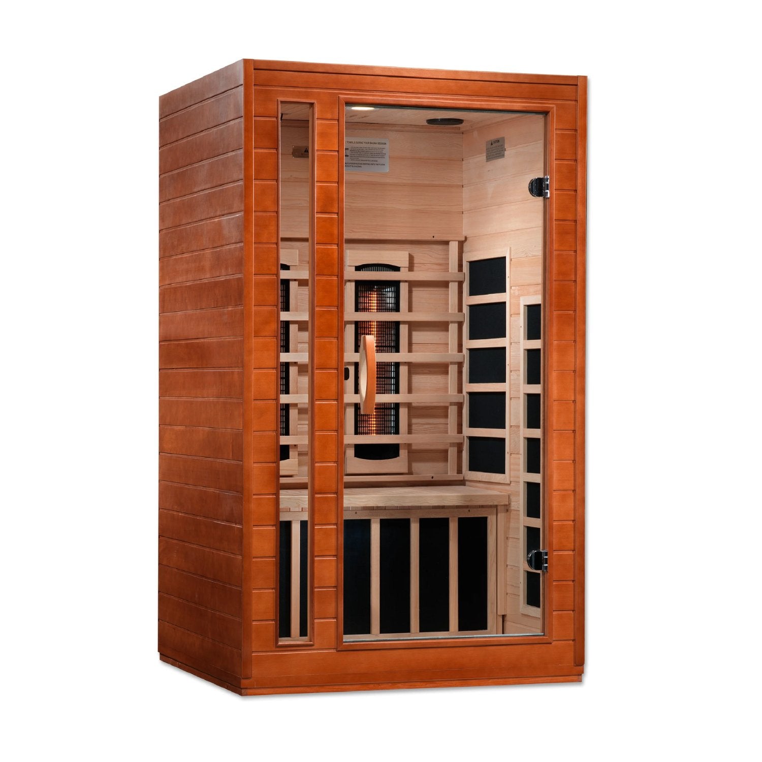 Golden Designs Near Zero EMF 2 - Person Dynamic Full Spectrum "Cardoba" FAR Infrared Sauna with Hemlock Wood | Model: DYN - 6203 - 02 FS - DYN - 6203 - 02 FS