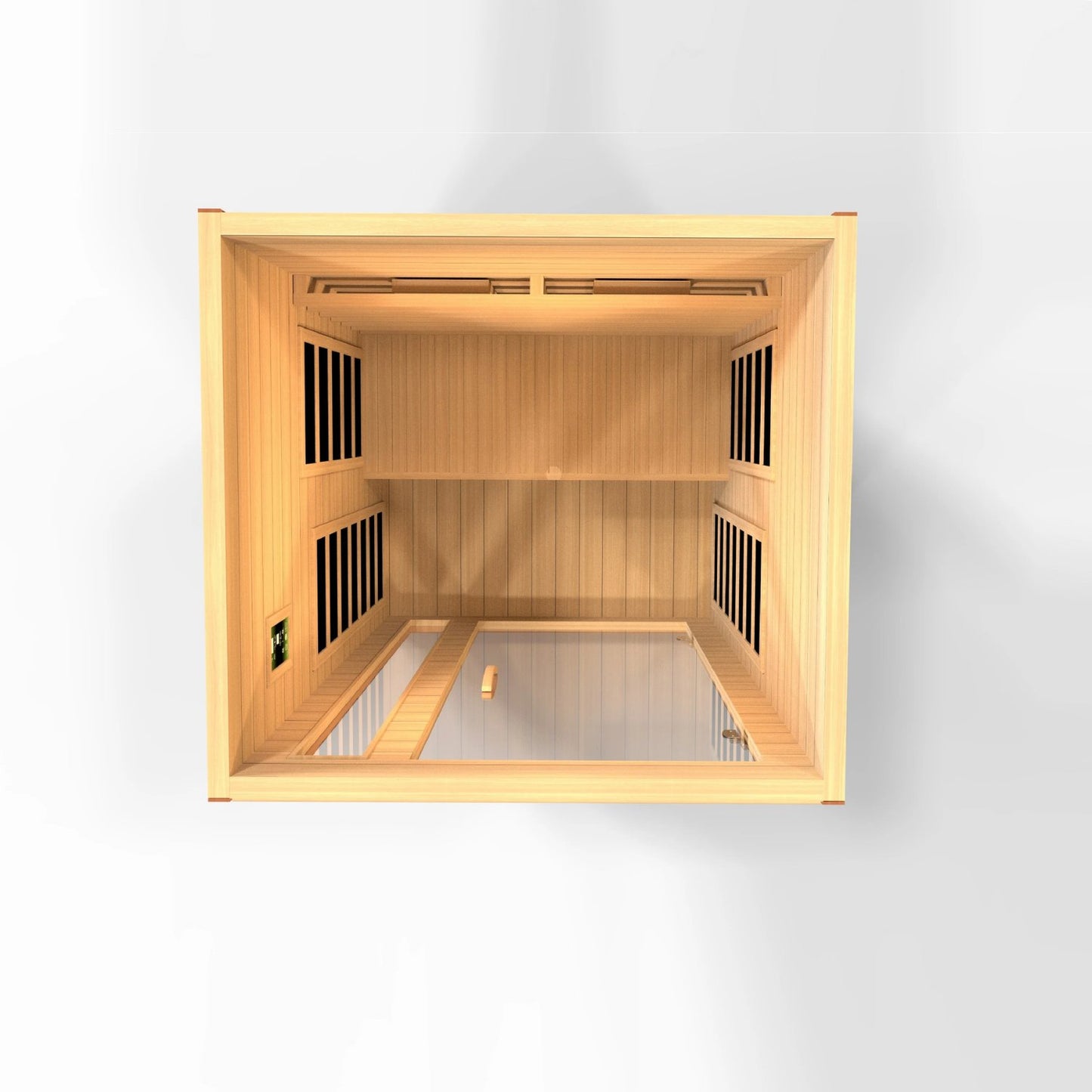 Golden Designs Near Zero EMF 2 - Person Dynamic Full Spectrum "Cardoba" FAR Infrared Sauna with Hemlock Wood | Model: DYN - 6203 - 02 FS - DYN - 6203 - 02 FS