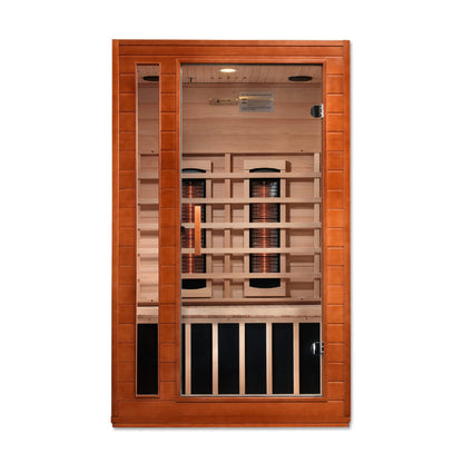 Golden Designs Near Zero EMF 2 - Person Dynamic Full Spectrum "Cardoba" FAR Infrared Sauna with Hemlock Wood | Model: DYN - 6203 - 02 FS - DYN - 6203 - 02 FS