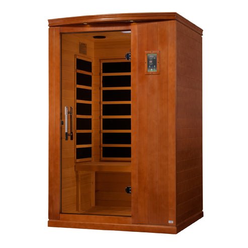 Golden Designs Dynamic "Venice Limited Elite" 2 - Person Ultra Low EMF FAR Infrared Sauna w/ Hemlock | DYN - 6210 - 04 Elite - DYN - 6210 - 04 Elite