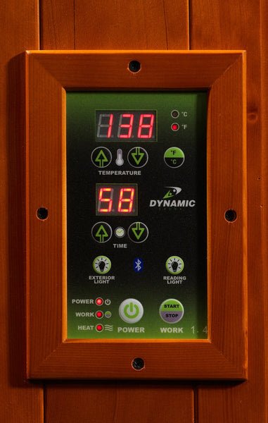 Golden Designs Dynamic "Venice Limited Elite" 2 - Person Ultra Low EMF FAR Infrared Sauna w/ Hemlock | DYN - 6210 - 04 Elite - DYN - 6210 - 04 Elite