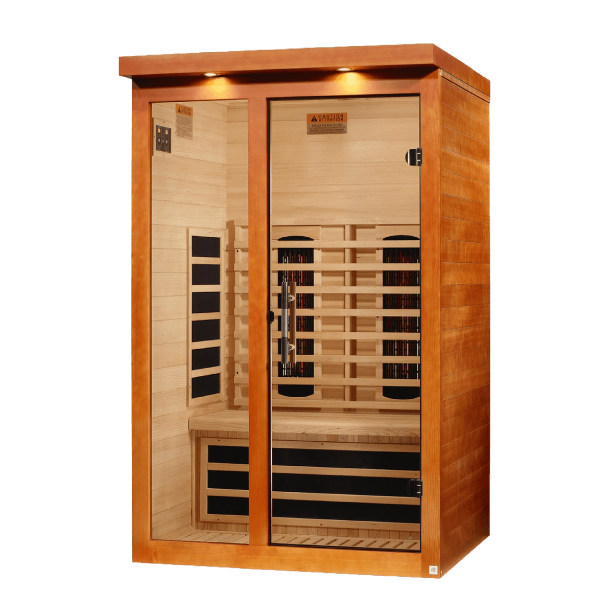 Golden Design Dynamic "Llumeneres" 2 Person Full Spectrum Nero Zero EMF FAR IR Sauna DYN-6215-03 FS - DYN-6215-03 FS