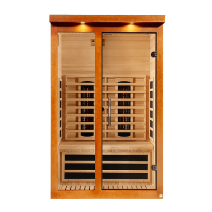 Golden Design Dynamic "Llumeneres" 2 Person Full Spectrum Nero Zero EMF FAR IR Sauna DYN-6215-03 FS - DYN-6215-03 FS