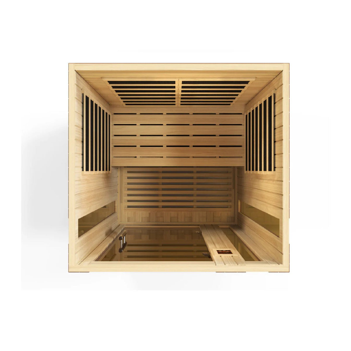 Golden Designs Ultra Low EMF 2-Person Dynamic "Vittoria" FAR Infrared Sauna with Hemlock Wood | Model: DYN-6220-01 Elite - DYN-6220-01-Elite
