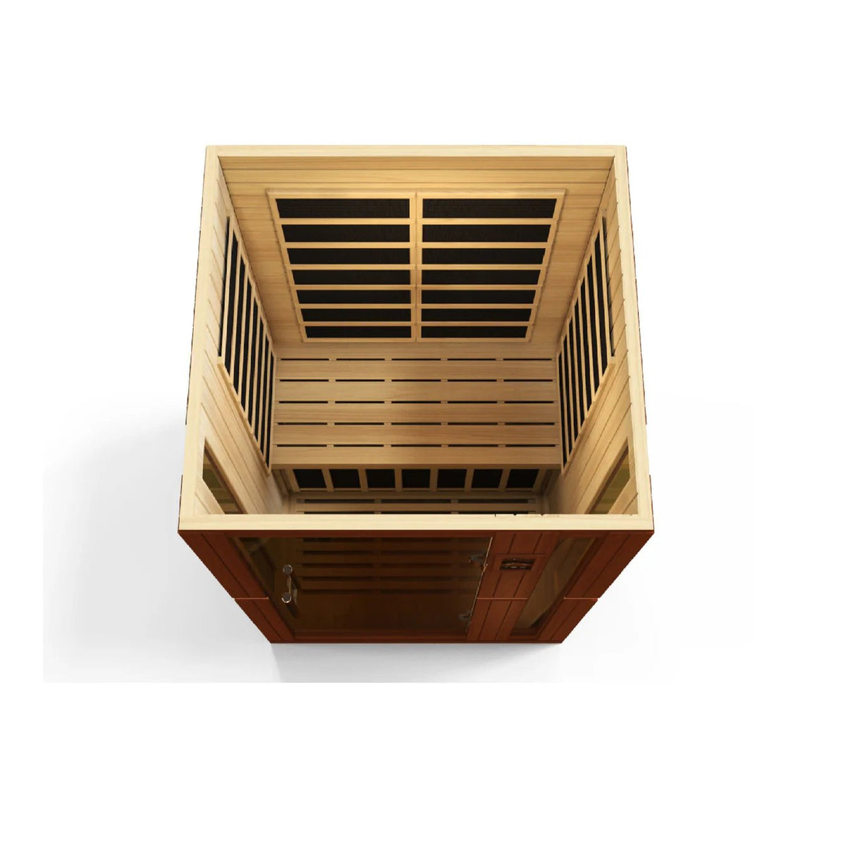 Golden Designs Ultra Low EMF 2-Person Dynamic "Vittoria" FAR Infrared Sauna with Hemlock Wood | Model: DYN-6220-01 Elite - DYN-6220-01-Elite
