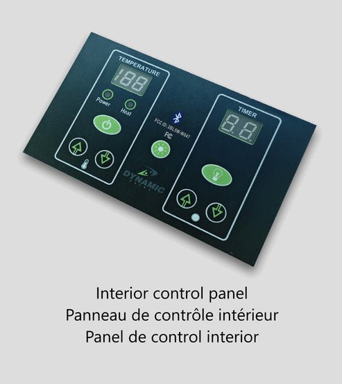 Golden Designs Dynamic "Serena Elite" 2 - person Ultra Low EMF FAR Infrared Sauna w/ Canadian Hemlock | DYN - 6229 - 01 Elite - DYN - 6229 - 01 Elite