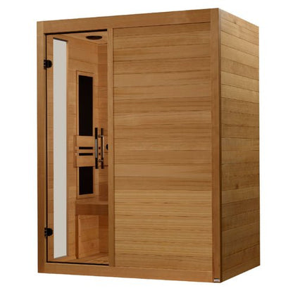 Golden Designs Dynamic "Toscana Elite" 3 - person Ultra Low EMF FAR Infrared Sauna w/ Canadian Hemlock | DYN - 6315 - 05 Elite - DYN - 6315 - 05 Elite