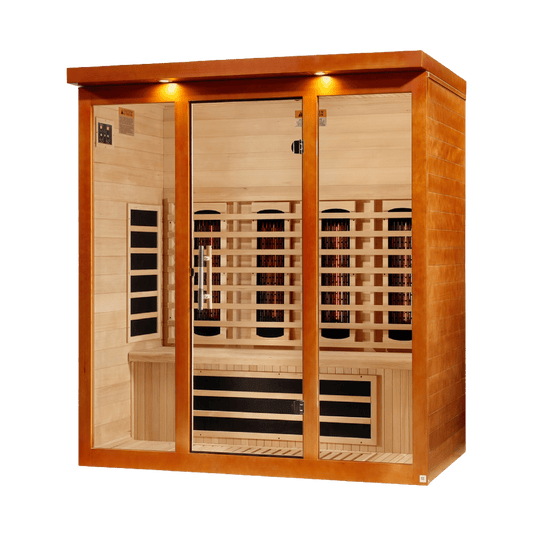 Golden Design Dynamic Vila Grande 4 Person Full Spectrum Nero Zero EMF FAR IR Sauna (DYN-6415-03 FS) - DYN-6415-03 FS