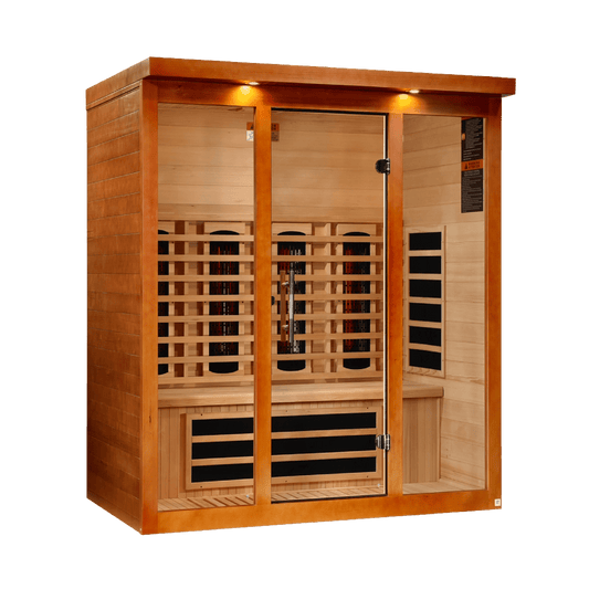 Golden Design Dynamic Vila Grande 4 Person Full Spectrum Nero Zero EMF FAR IR Sauna (DYN-6415-03 FS) - DYN-6415-03 FS