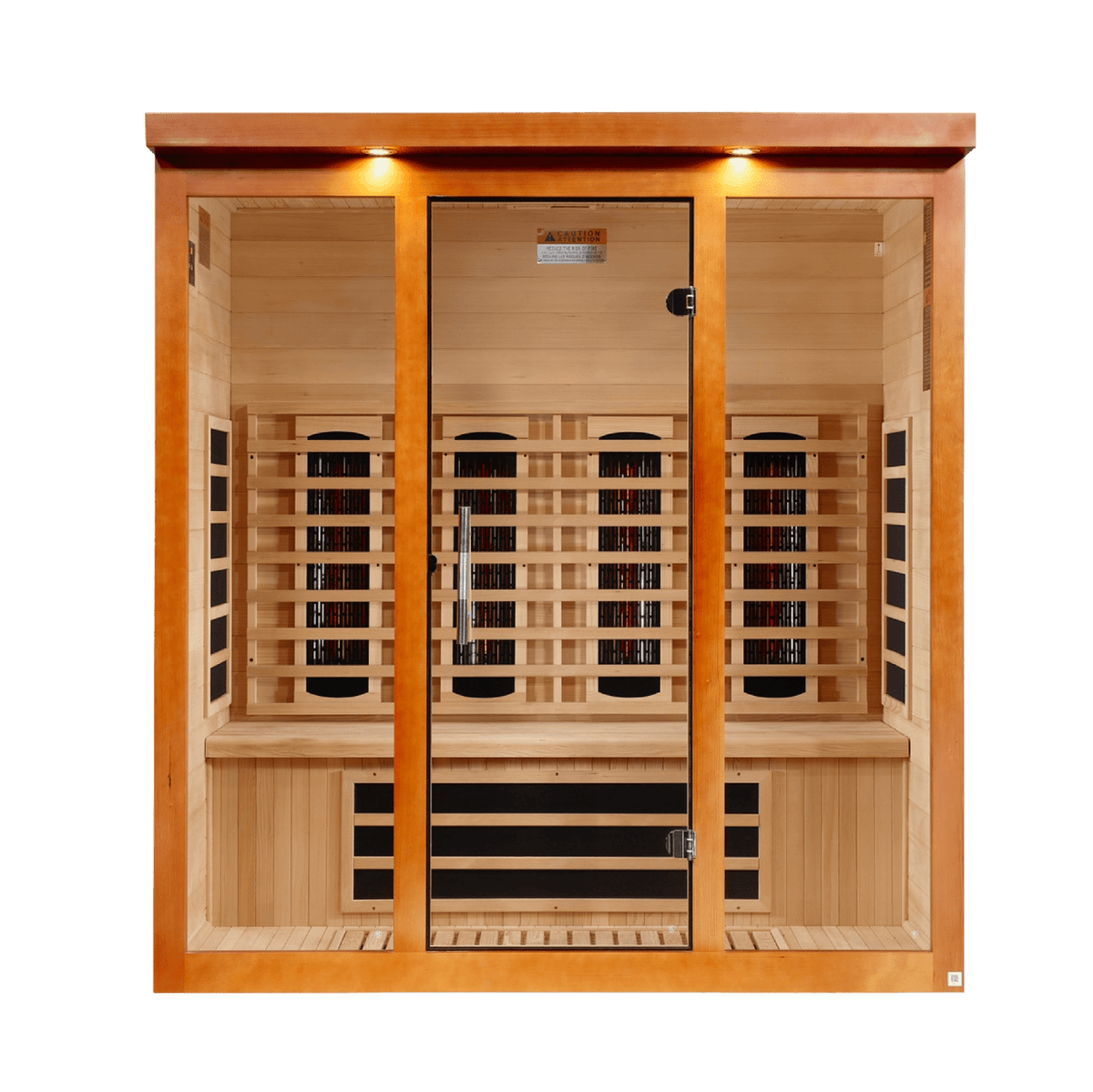 Golden Design Dynamic Vila Grande 4 Person Full Spectrum Nero Zero EMF FAR IR Sauna (DYN-6415-03 FS) - DYN-6415-03 FS