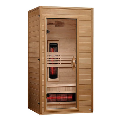 Golden Design Dynamic Martin Sauna 1-2 Person Full Spectrum Near Zero EMF Infrared Sauna - DYN-6006-03 FS - Full Spectrum Sauna