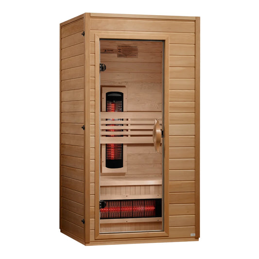 Golden Design Dynamic Martin Sauna 1-2 Person Full Spectrum Near Zero EMF Infrared Sauna - DYN-6006-03 FS