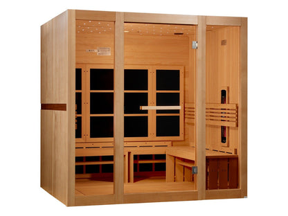 Golden Designs 8 Person Full Spectrum Near Zero EMF FAR IR Sauna (GDI - 6880 - 03 FS) - GDI-6880-03 FS