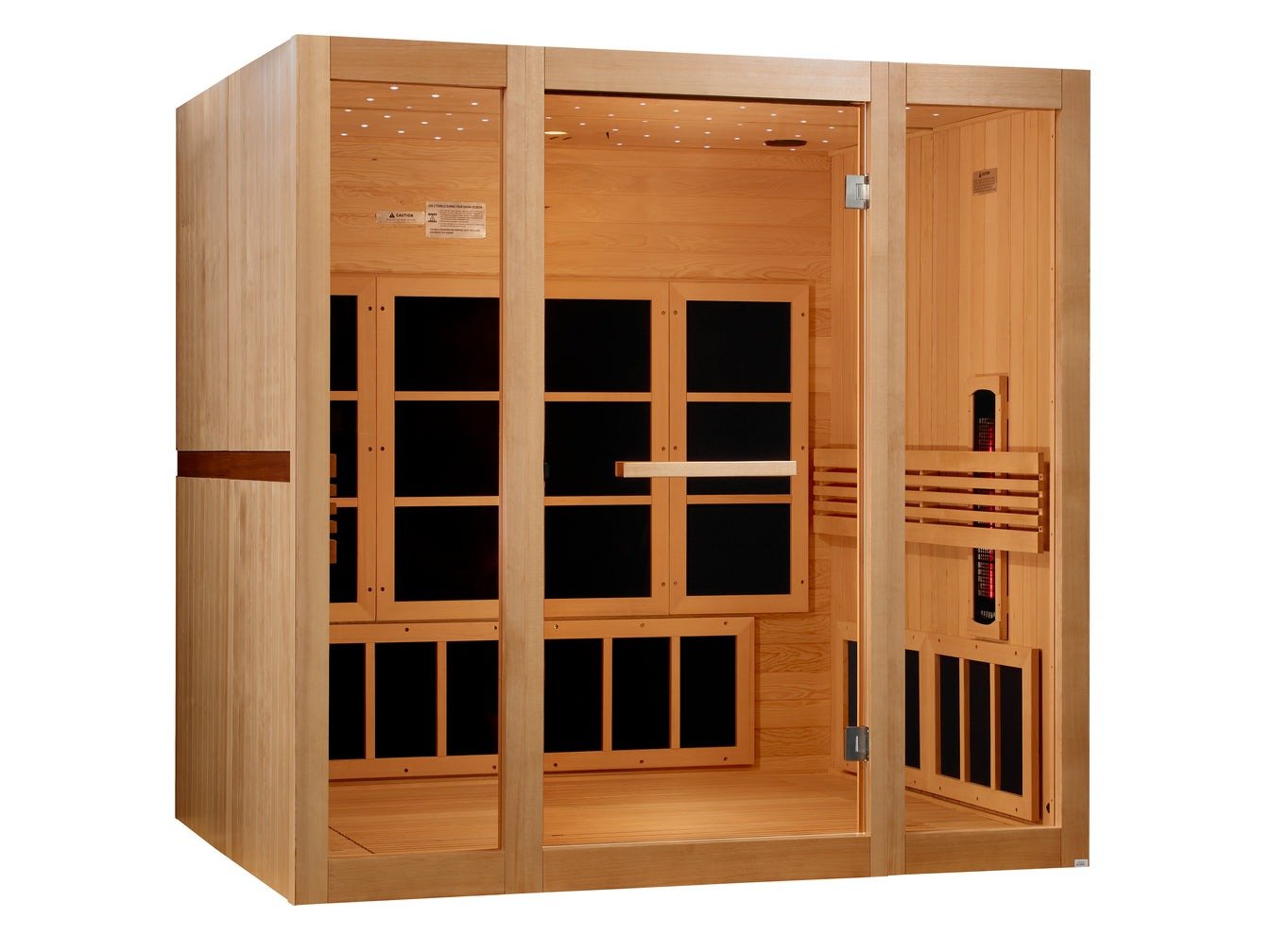 Golden Designs 8 Person Full Spectrum Near Zero EMF FAR IR Sauna (GDI - 6880 - 03 FS) - GDI-6880-03 FS