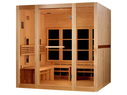 Golden Designs 8 Person Full Spectrum Near Zero EMF FAR IR Sauna (GDI - 6880 - 03 FS) - GDI-6880-03 FS