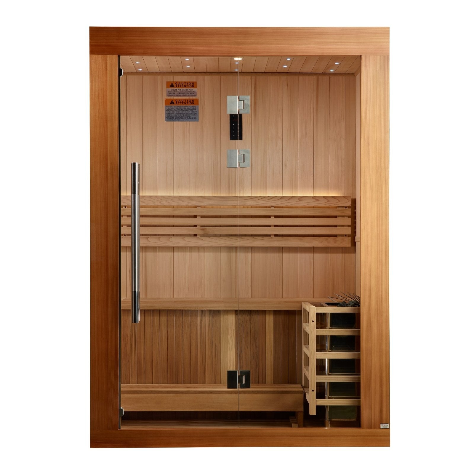 Golden Designs Steam Sauna 2 - Person "Sundsvall Edition" Steam Sauna - Canadian Red Cedar Traditional Sauna | Model: GDI - 7289 - 02 - GDI - 7289 - 02