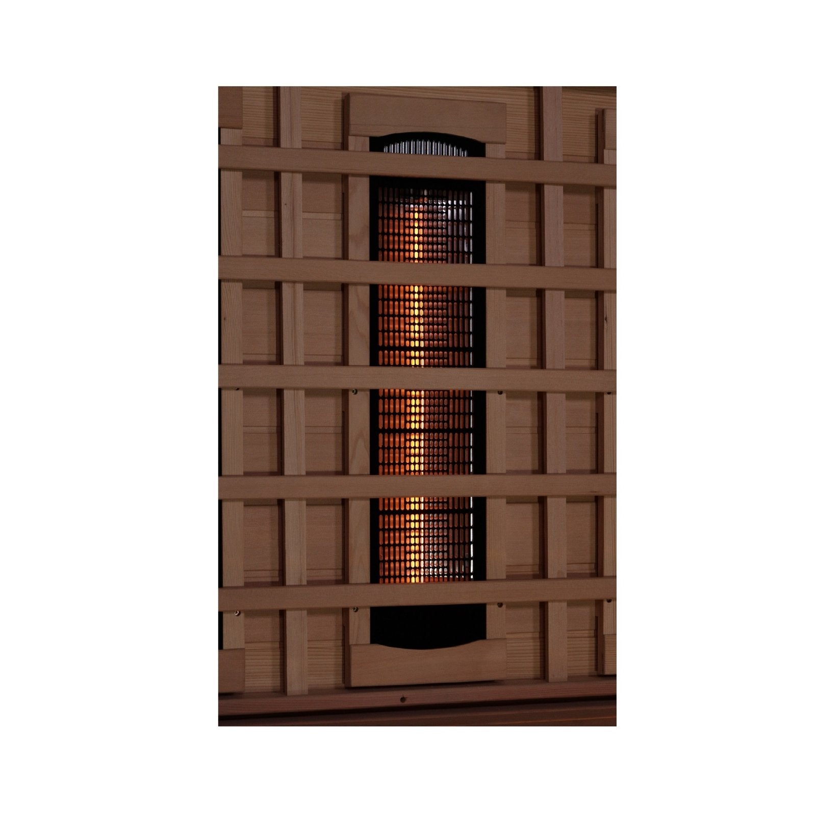 Golden Designs "Reserve Edition" 2 - Person Full Spectrum PureTech™ Near Zero EMF FAR Infrared Sauna with Himalayan Salt Bar w/ Hemlock | GDI - 8010 - 03 || - GDI - 8010 - 03