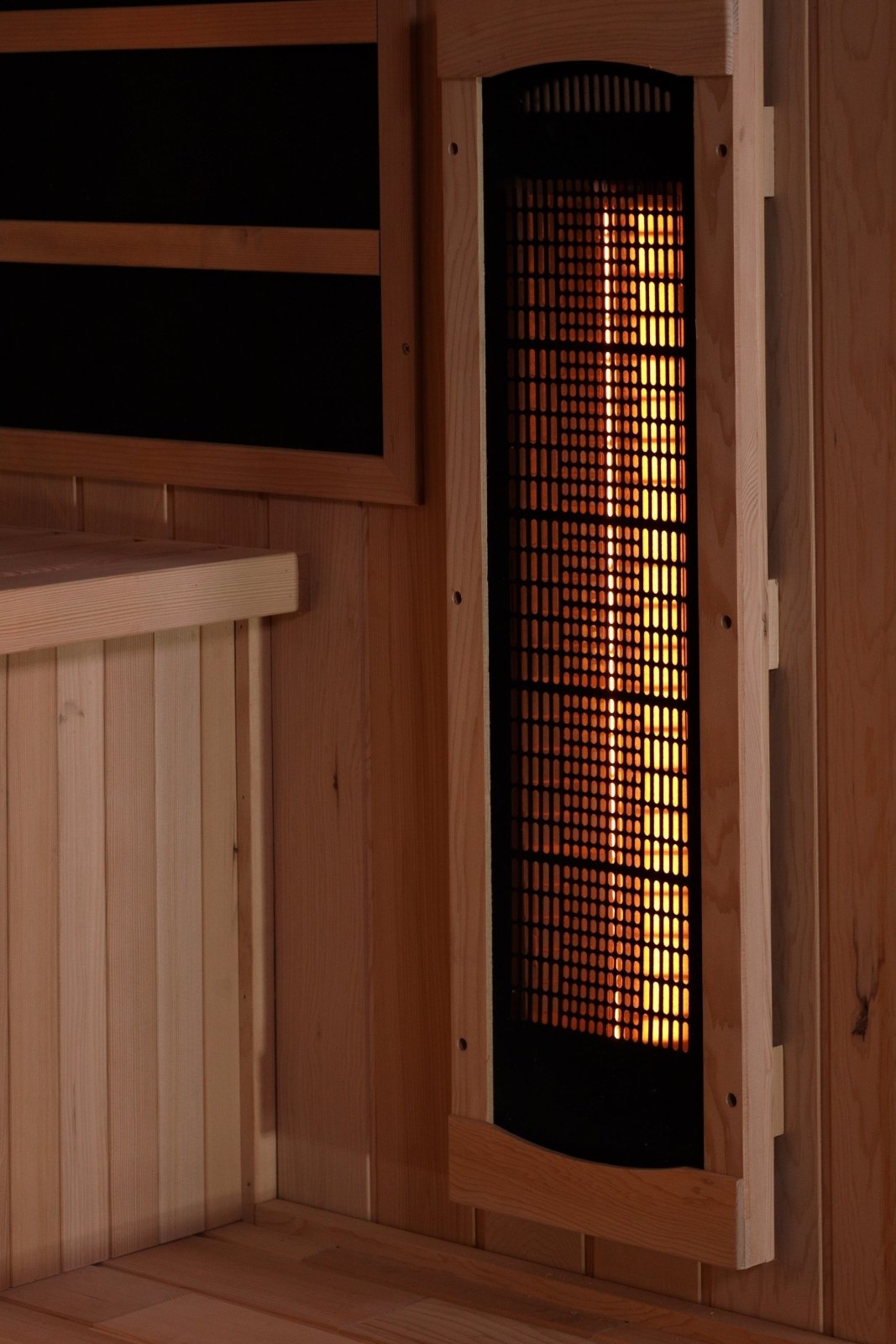 Golden Designs Near Zero EMF 4 - Person Full Spectrum PureTech™ Infrared Sauna with Himalayan Salt Bar | Model: GDI - 8040 - 03 - GDI - 8040 - 03