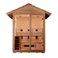 Golden Designs "Carinthia" 3-Person Full Spectrum Hybrid Outdoor Steam Sauna - Canadian Hemlock GDI-8123-01 || - GDI-8123-01