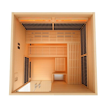 Golden Designs Toledo 6 Person Hybrid Sauna - GDI - 8360 - 01 - GDI - 8360 - 01