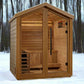 Golden Designs Traditional Steam Outdoor Sauna 3 - Person w/ Red Cedar Interior| "Savonlinna" GDI - 8503 - 01 - GDI - 8503 - 01