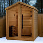 Golden Designs Traditional Steam Outdoor Sauna 3 - Person w/ Red Cedar Interior| "Savonlinna" GDI - 8503 - 01 - GDI - 8503 - 01