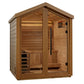 Golden Designs Traditional Steam Outdoor Sauna 3 - Person w/ Red Cedar Interior| "Savonlinna" GDI - 8503 - 01 - GDI - 8503 - 01