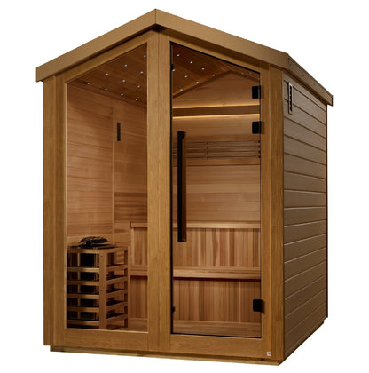 Golden Designs Kaarina 6 - Person Outdoor Traditional Sauna w/ Canadian Red Cedar | GDI - 8506 - 01 - GDI - 8506 - 01