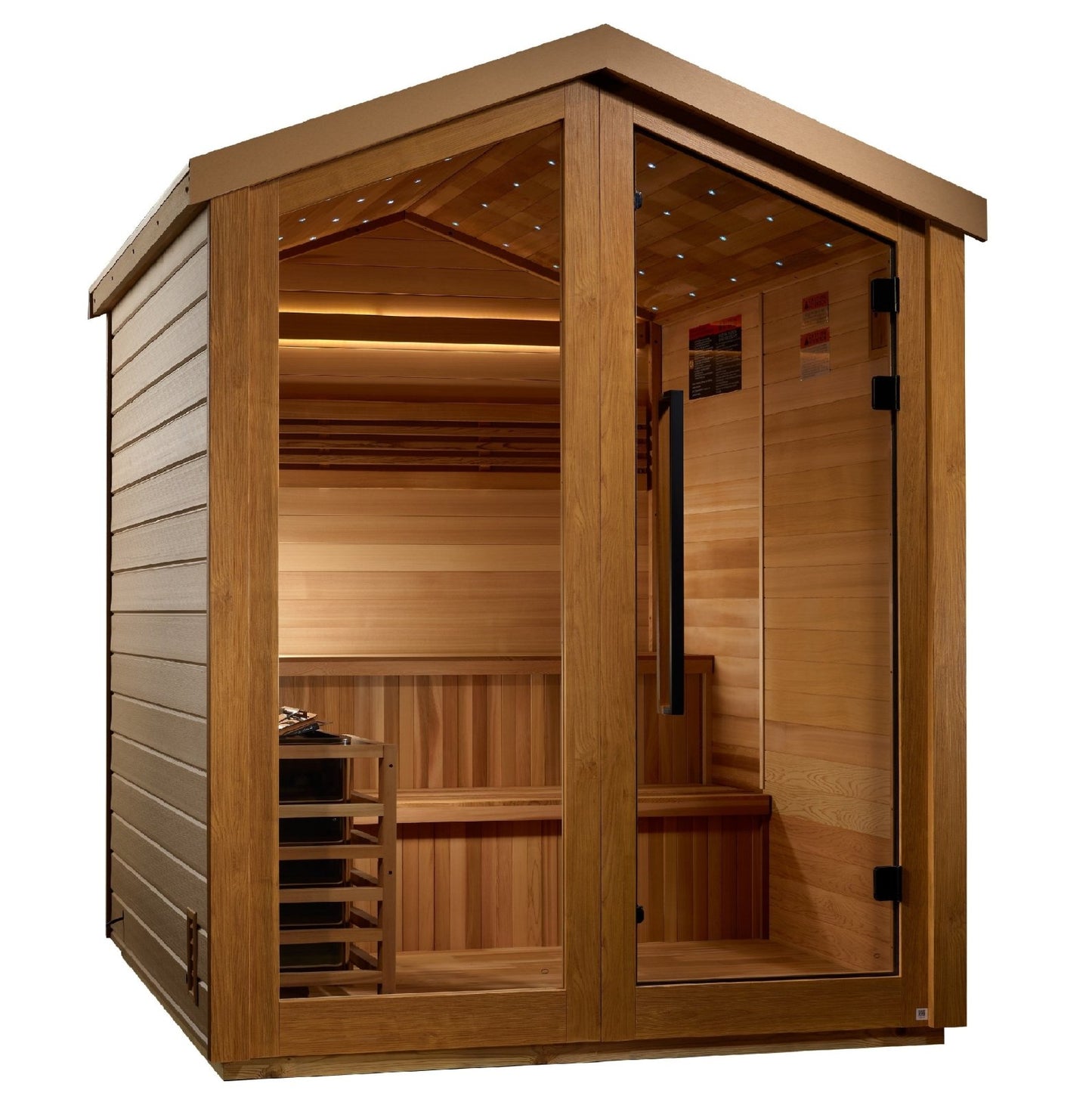 Golden Designs Kaarina 6 - Person Outdoor Traditional Sauna w/ Canadian Red Cedar | GDI - 8506 - 01 - GDI - 8506 - 01