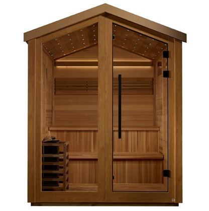 Golden Designs Kaarina 6 - Person Outdoor Traditional Sauna w/ Canadian Red Cedar | GDI - 8506 - 01 - GDI - 8506 - 01