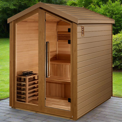 Golden Designs Kaarina 6 - Person Outdoor Traditional Sauna w/ Canadian Red Cedar | GDI - 8506 - 01 - GDI - 8506 - 01