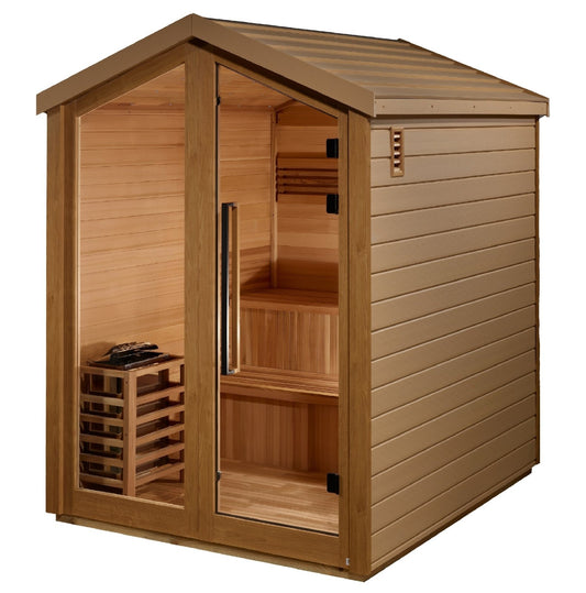 Golden Designs Kaarina 6 - Person Outdoor Traditional Sauna w/ Canadian Red Cedar | GDI - 8506 - 01 - GDI - 8506 - 01
