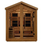 Golden Designs "Loviisa" Hybrid Full Spectrum Infrared and Traditional 3 - Person Outdoor Sauna (GDI - 8523 - 01) w/ Canadian Red Cedar Interior || - GDI - 8523 - 01