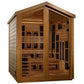 Golden Designs "Kaskinen" 6 - Person Outdoor Hybrid Full Spectrum Sauna (GDI - 8526 - 01) w/ PureTech™ & Canadian Red Cedar Interior - GDI - 8526 - 01